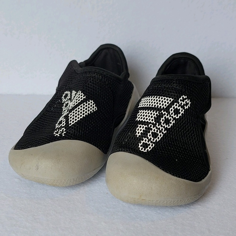 Adidas Kids Water Shoes Size 7K Black Slip On Swim Beach Shoes Toddler Boys